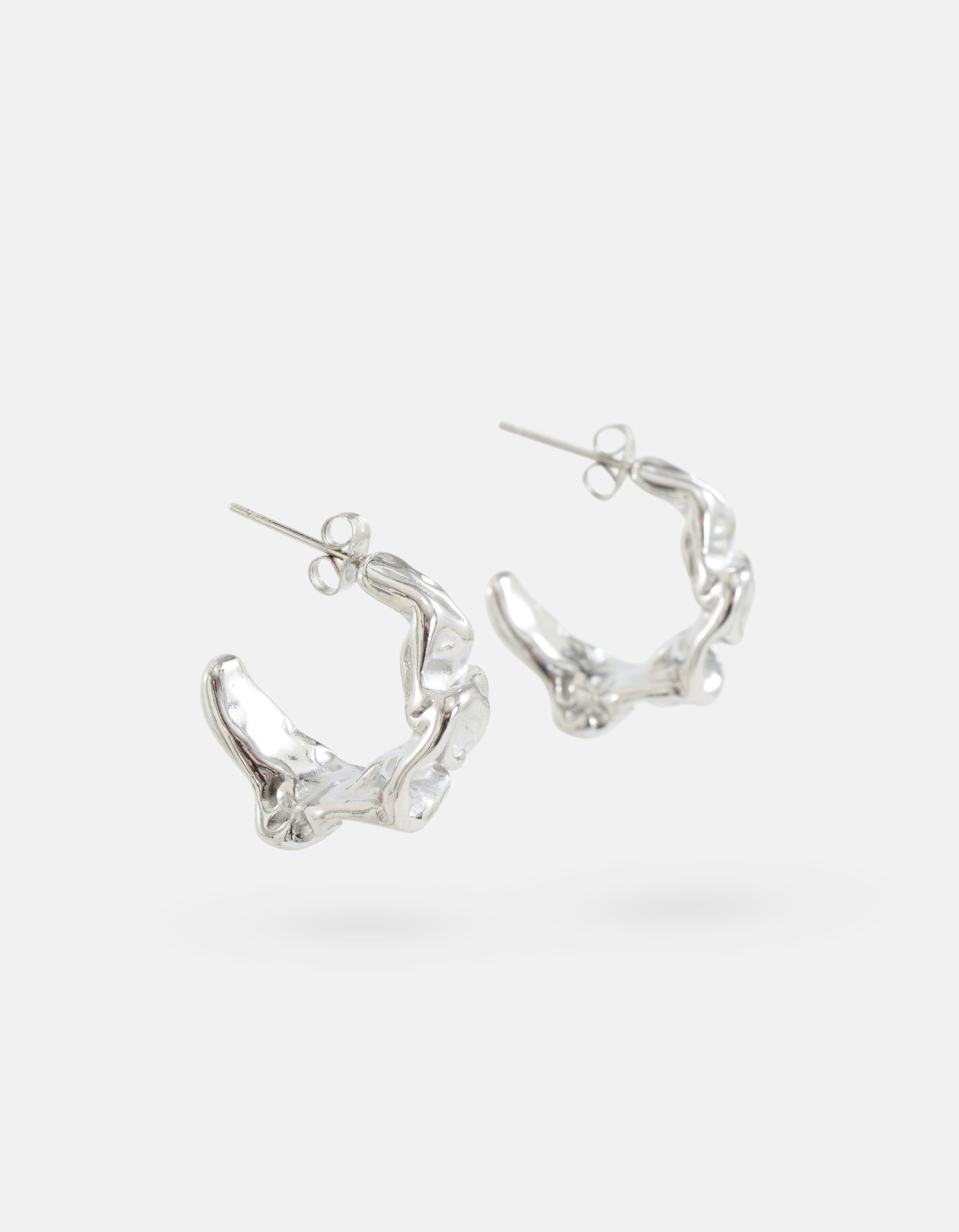 Großvolumige Ohrringe Silber SHOEBY ACCESSOIRES