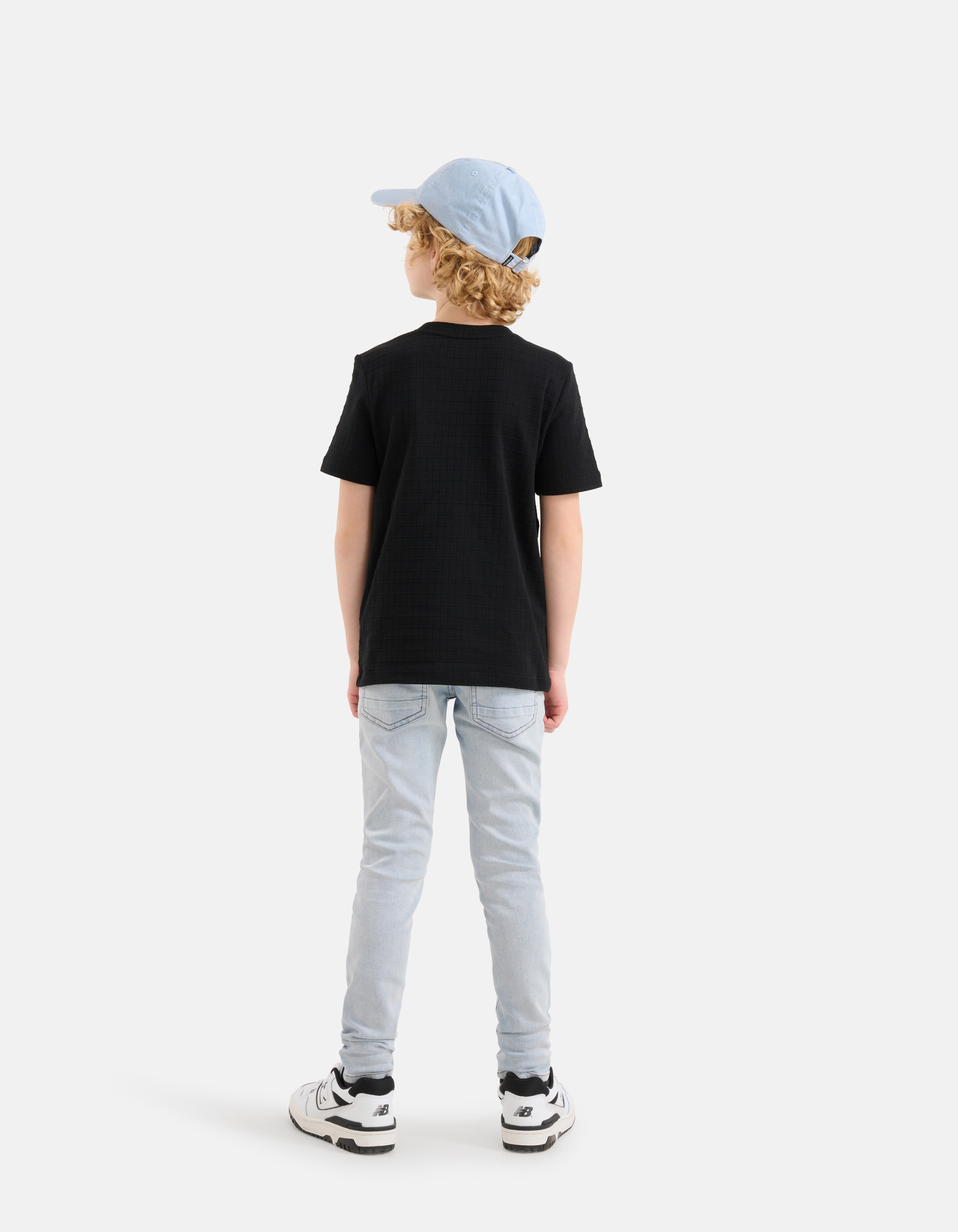 Structuur T-shirt Zwart SHOEBY BOYS