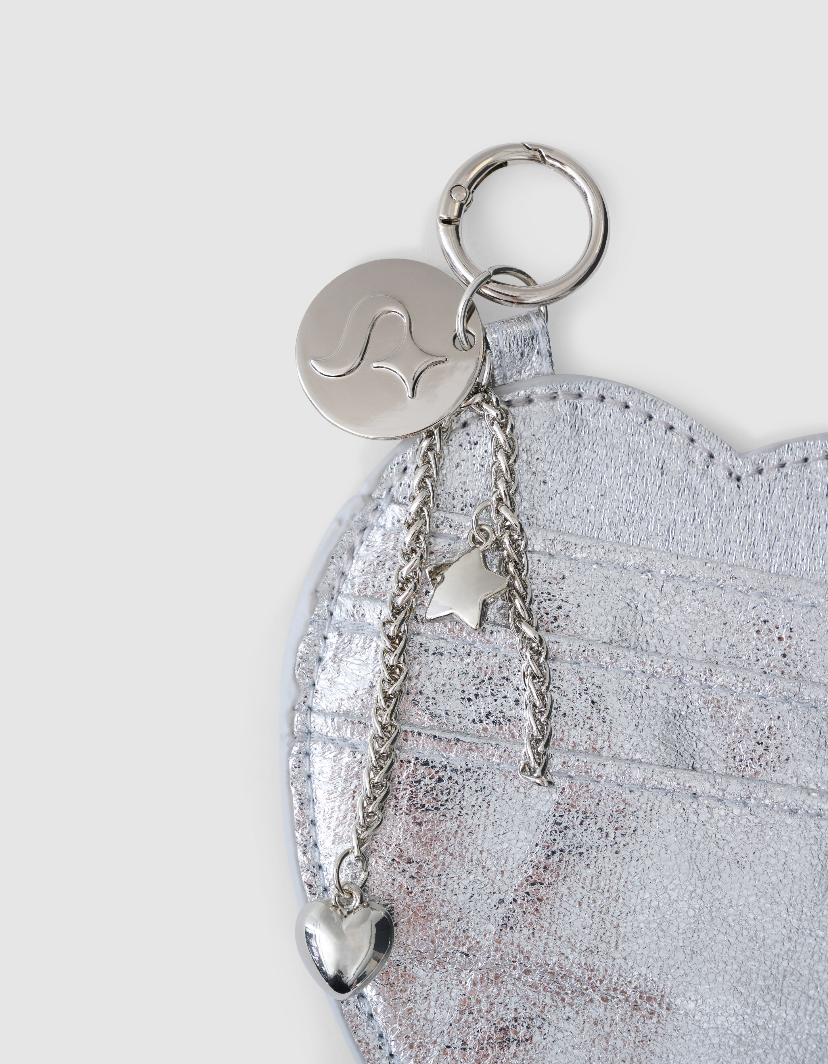 Herz Portemonnee Taschenanhänger Silber SHOEBY ACCESSOIRES