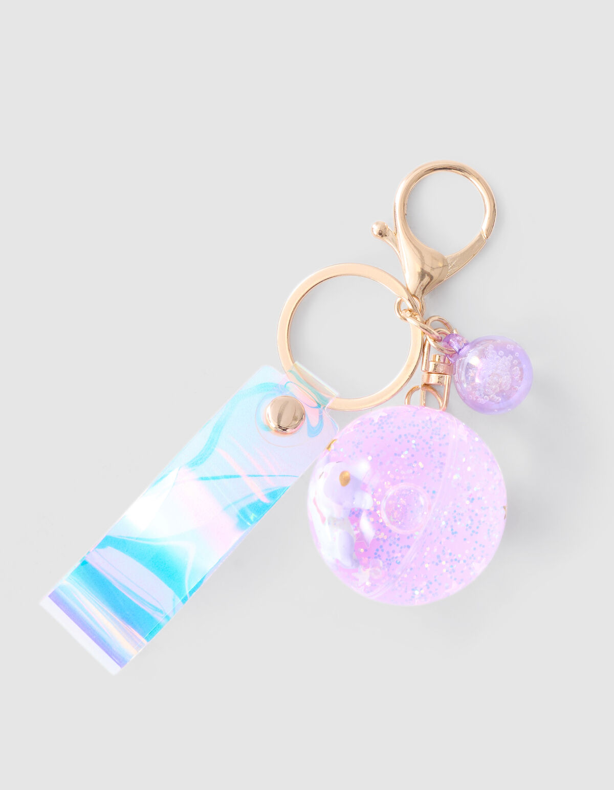 Einhorn-Schl&uuml;sselanh&auml;nger Hellviolett SHOEBY ACCESSOIRES