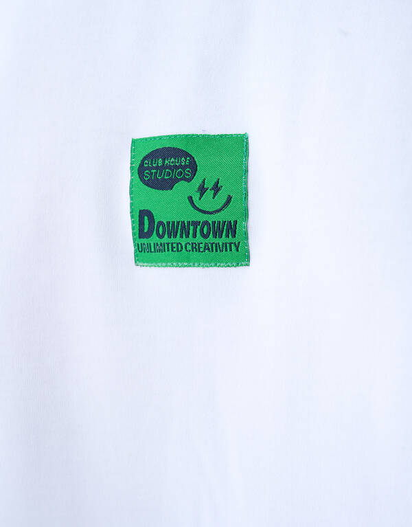 Downtown Artwork T-Shirt Wit SHOEBY BOYS