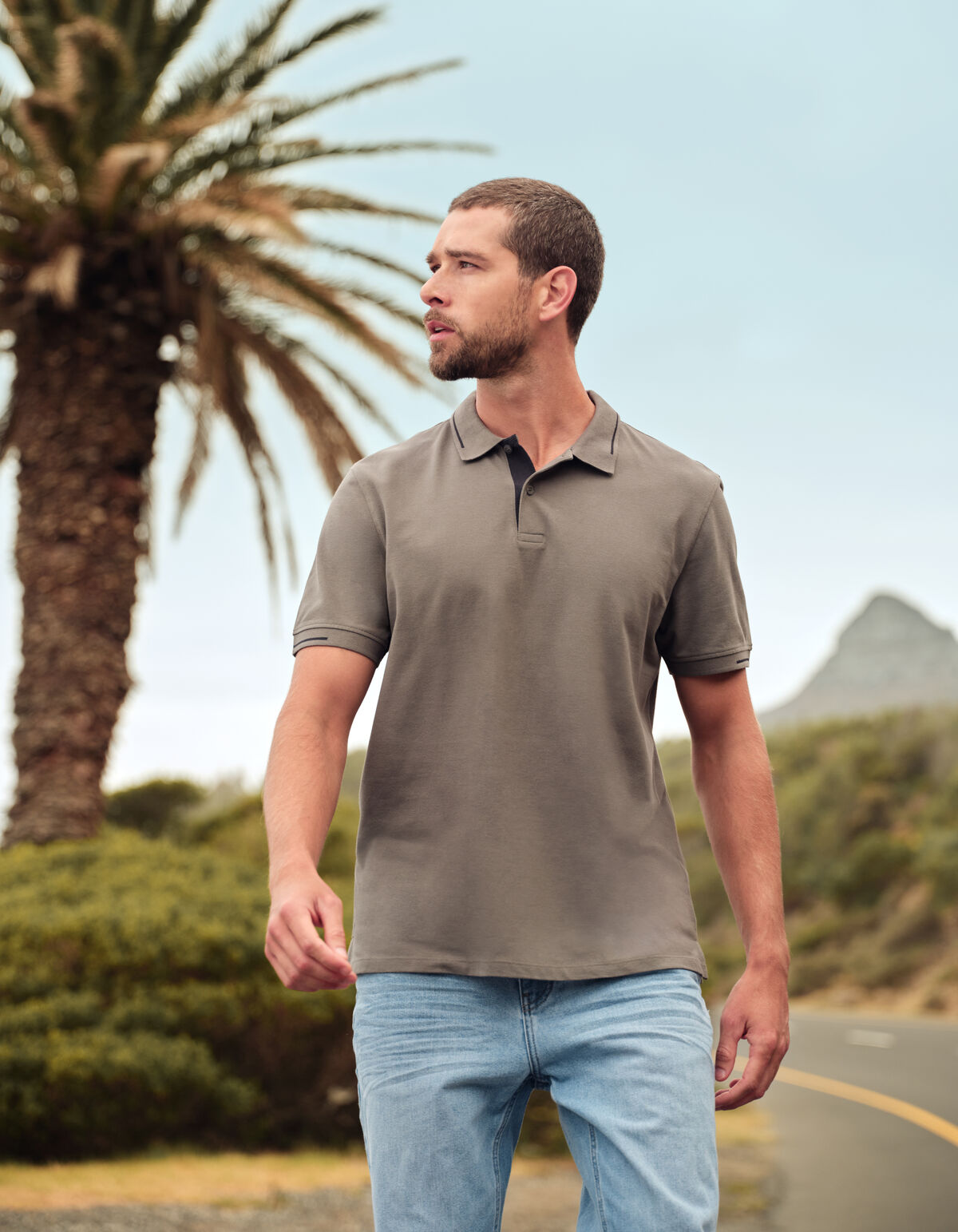 Piqué-Polo Dunkelgrün SHOEBY MEN