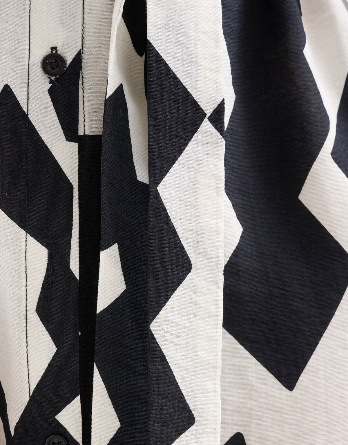 Graphic Shirt Dress Schwarz/Weiß SHOEBY WOMEN