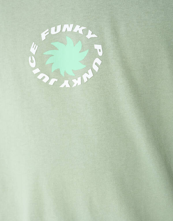 Funky Artwork T-Shirt Gr&uuml;n SHOEBY BOYS