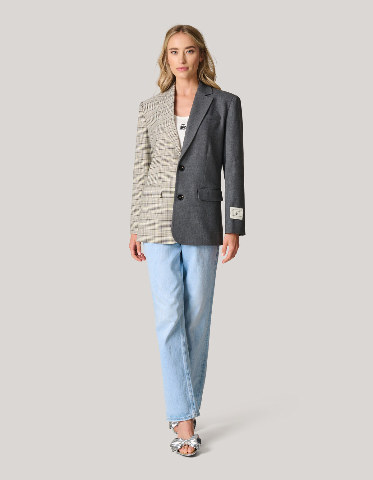 Gemischter Blazer Grau SHOEBY WOMEN