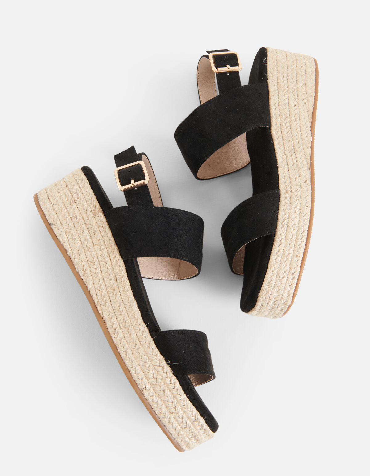 Espradilles Keilabsatz Schwarz SHOEBY SHOES