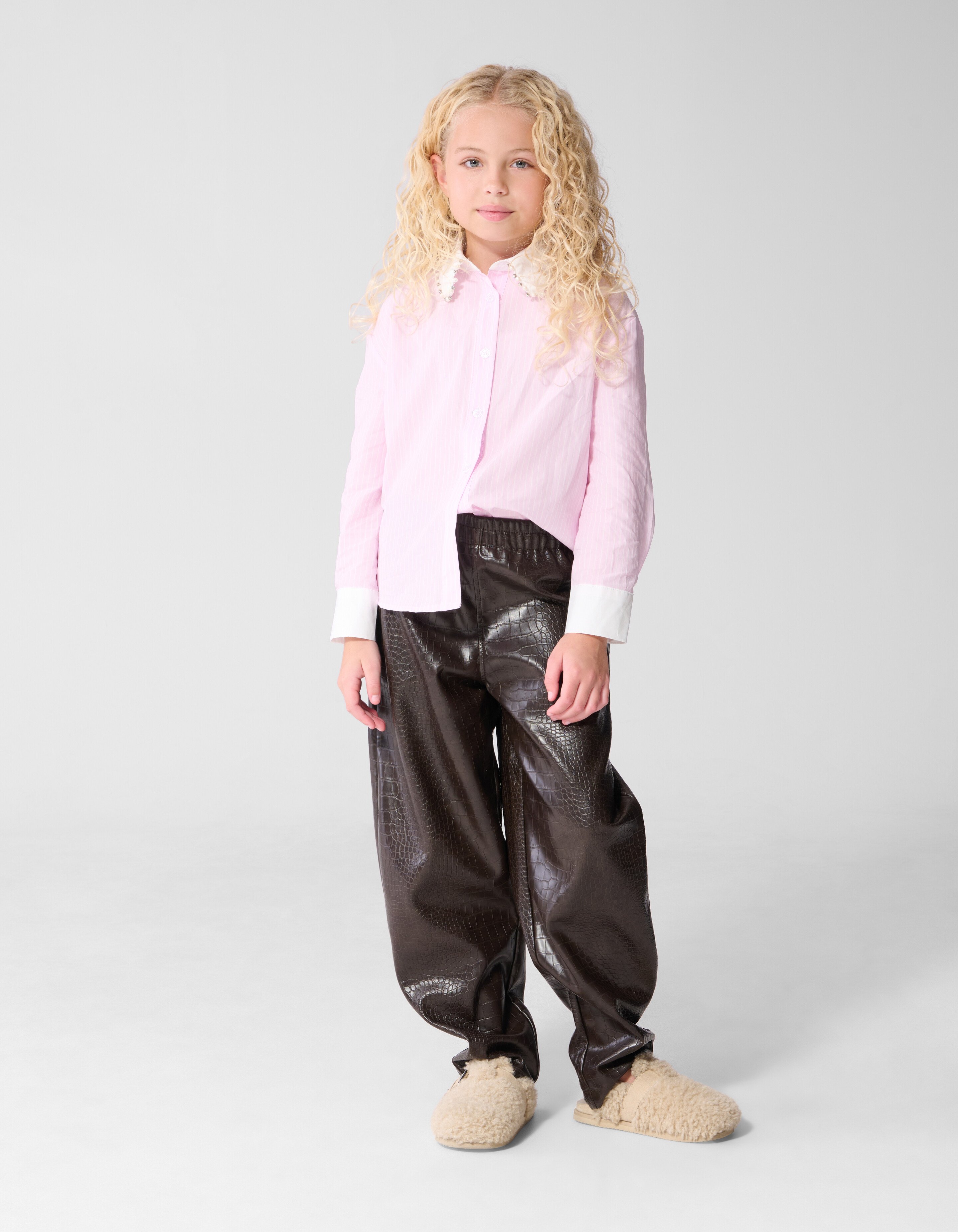Bluse Mit Nadelstreifen Rosa SHOEBY GIRLS