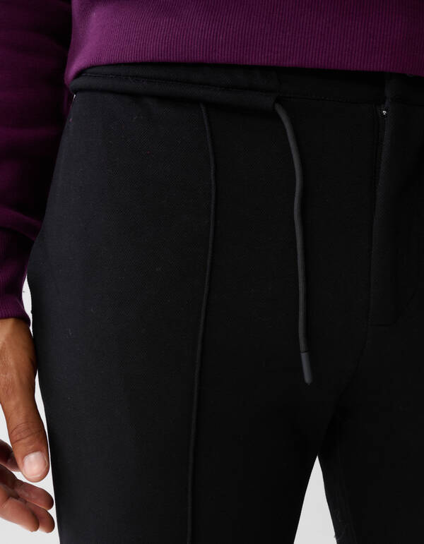 Piqué-Hose Schwarz SHOEBY MEN