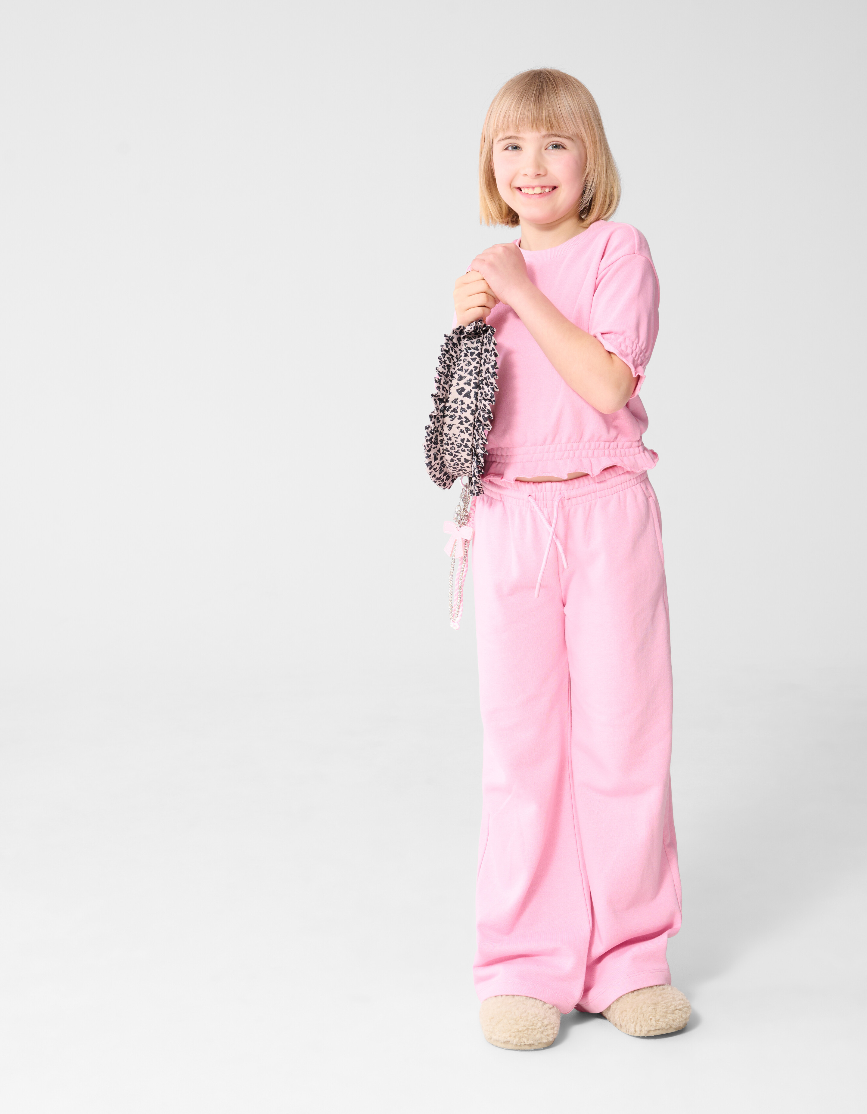 Sweat Hose mit weitem Bein Hellrosa SHOEBY GIRLS