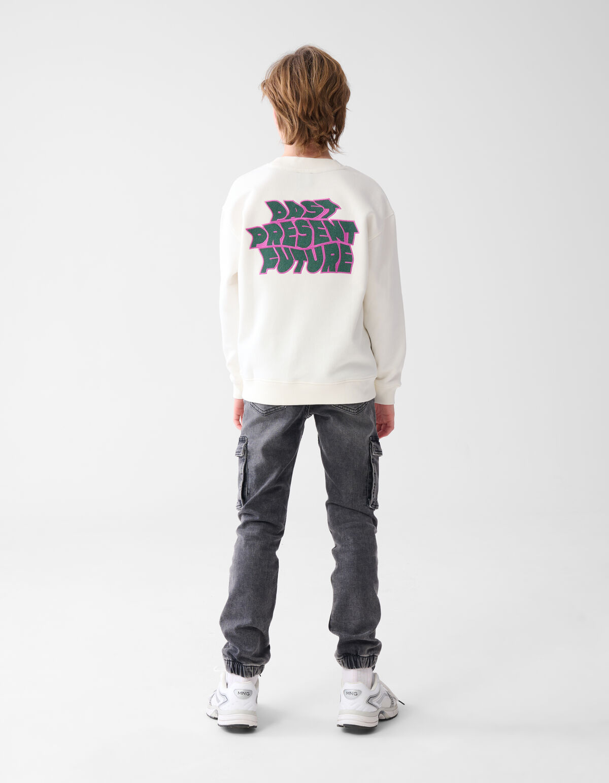 Textdruck Pullover Off White SHOEBY BOYS