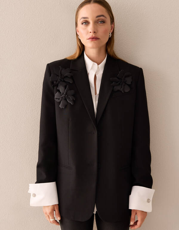 Blumenblazer Schwarz von Mieke SHOEBY WOMEN
