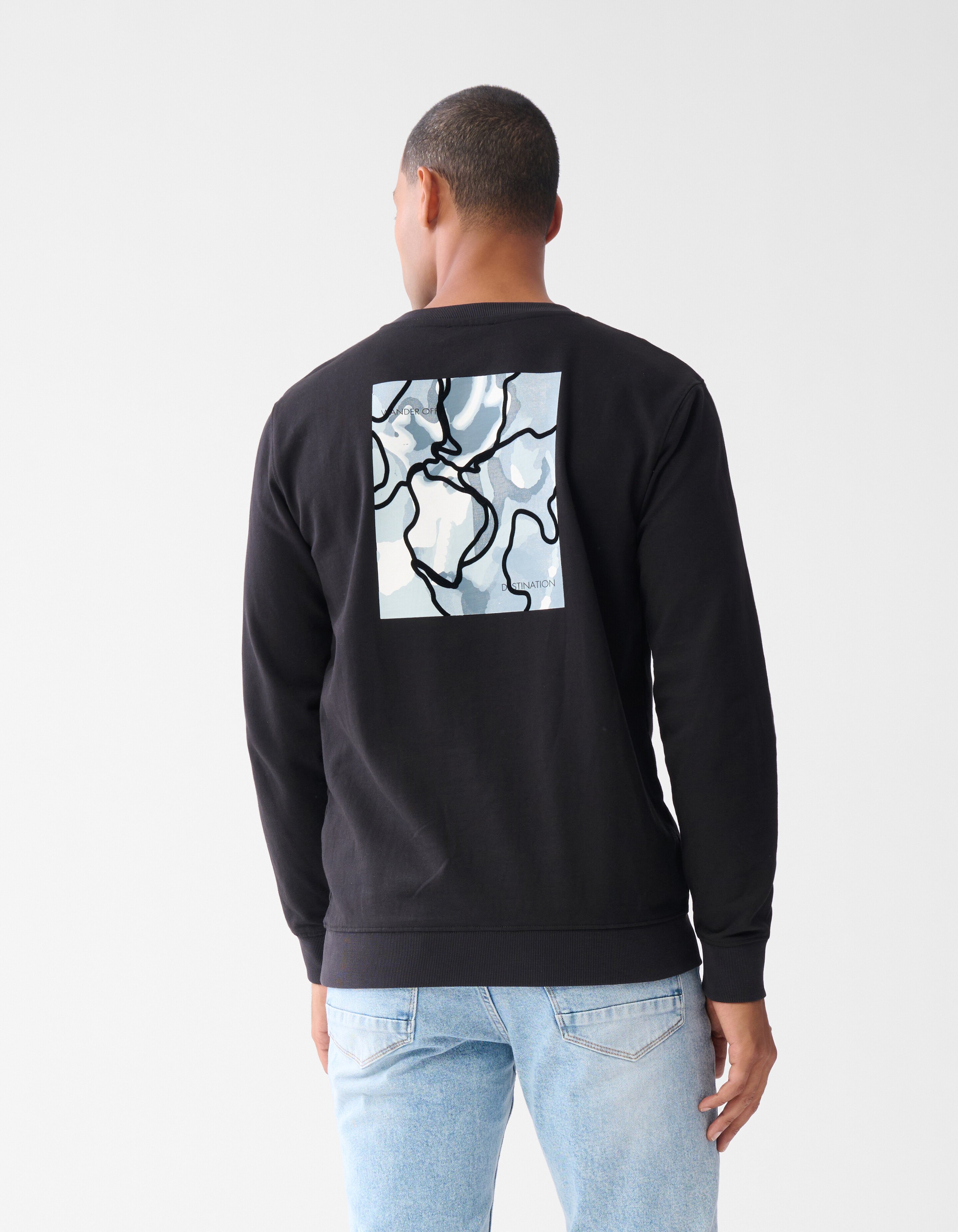 Bedruckter Pullover Schwarz SHOEBY MEN