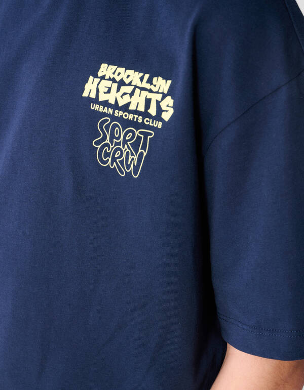 Brooklyn Artwork T-Shirt Dunkelblau SHOEBY BOYS