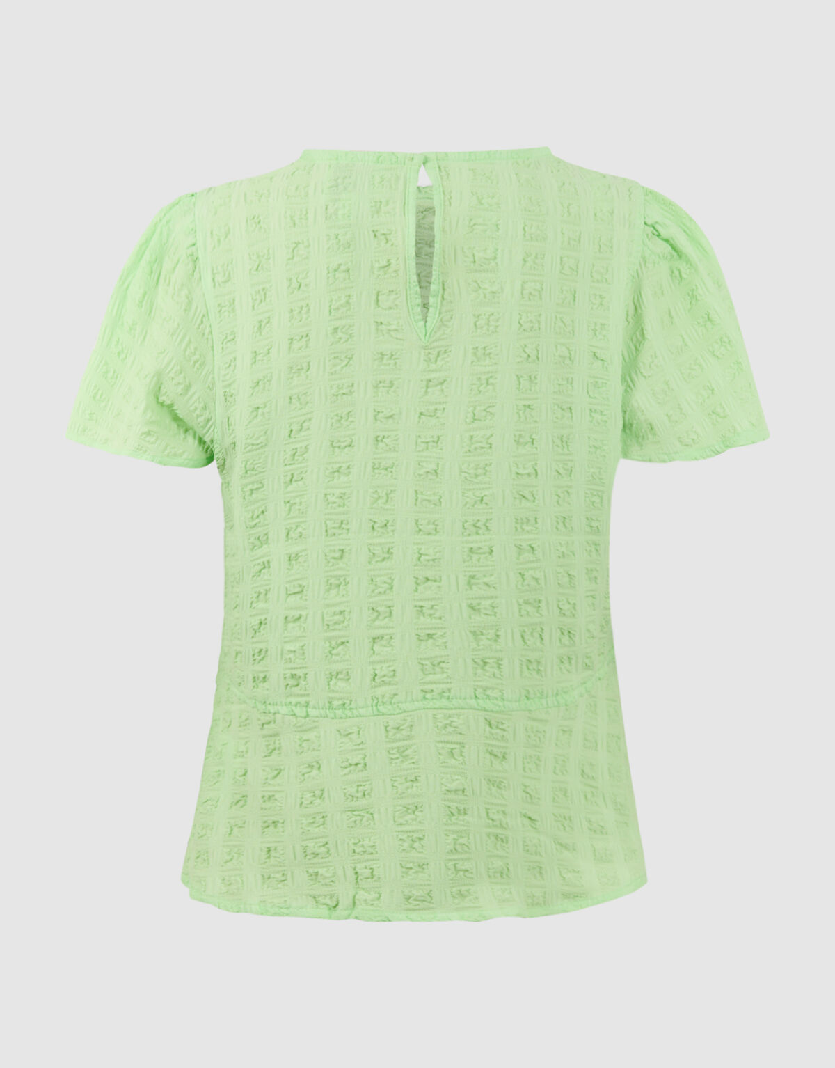 Crinkle-Peplum-Top Hellgr&uuml;n SHOEBY GIRLS