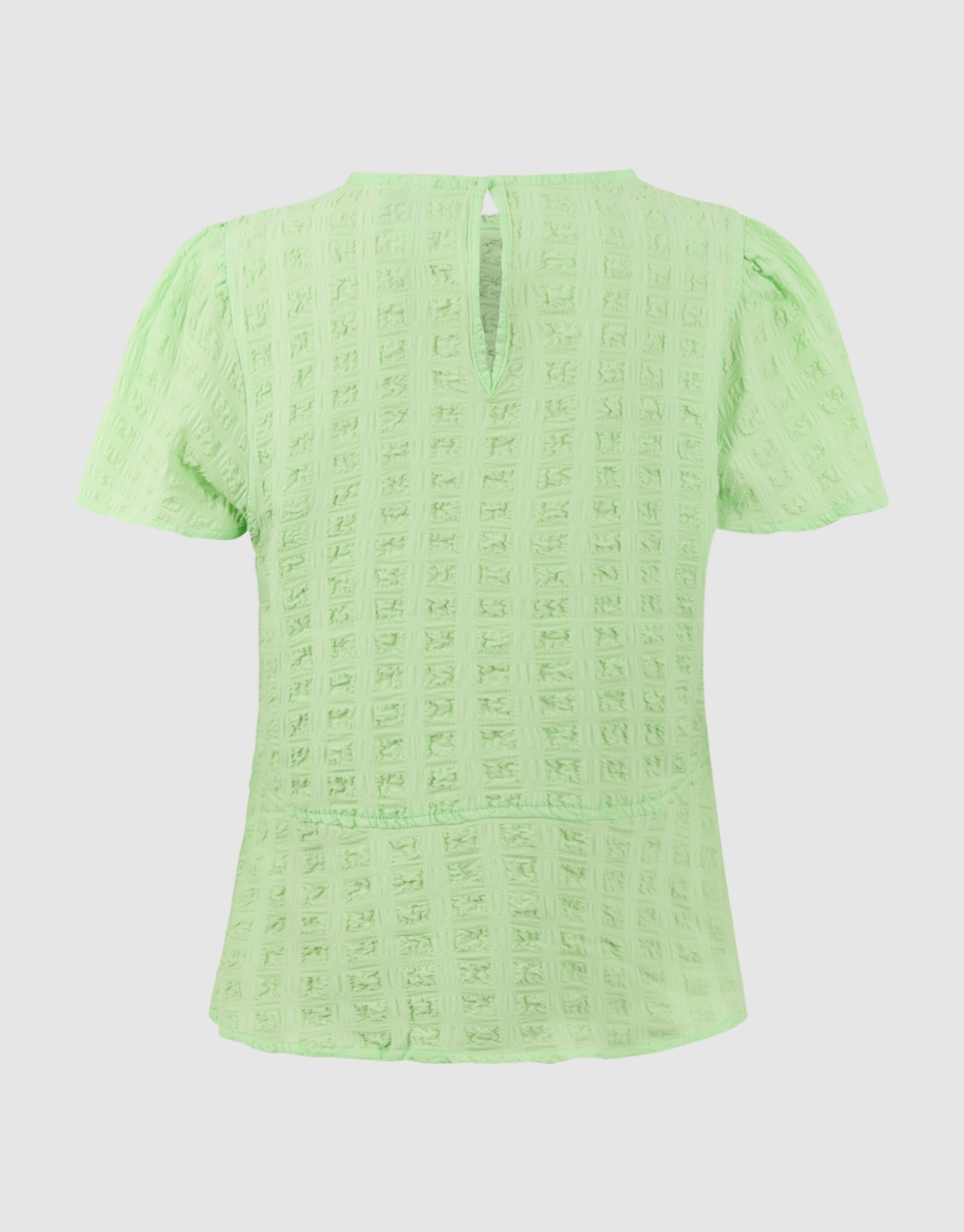 Crinkle-Peplum-Top Hellgr&uuml;n SHOEBY GIRLS