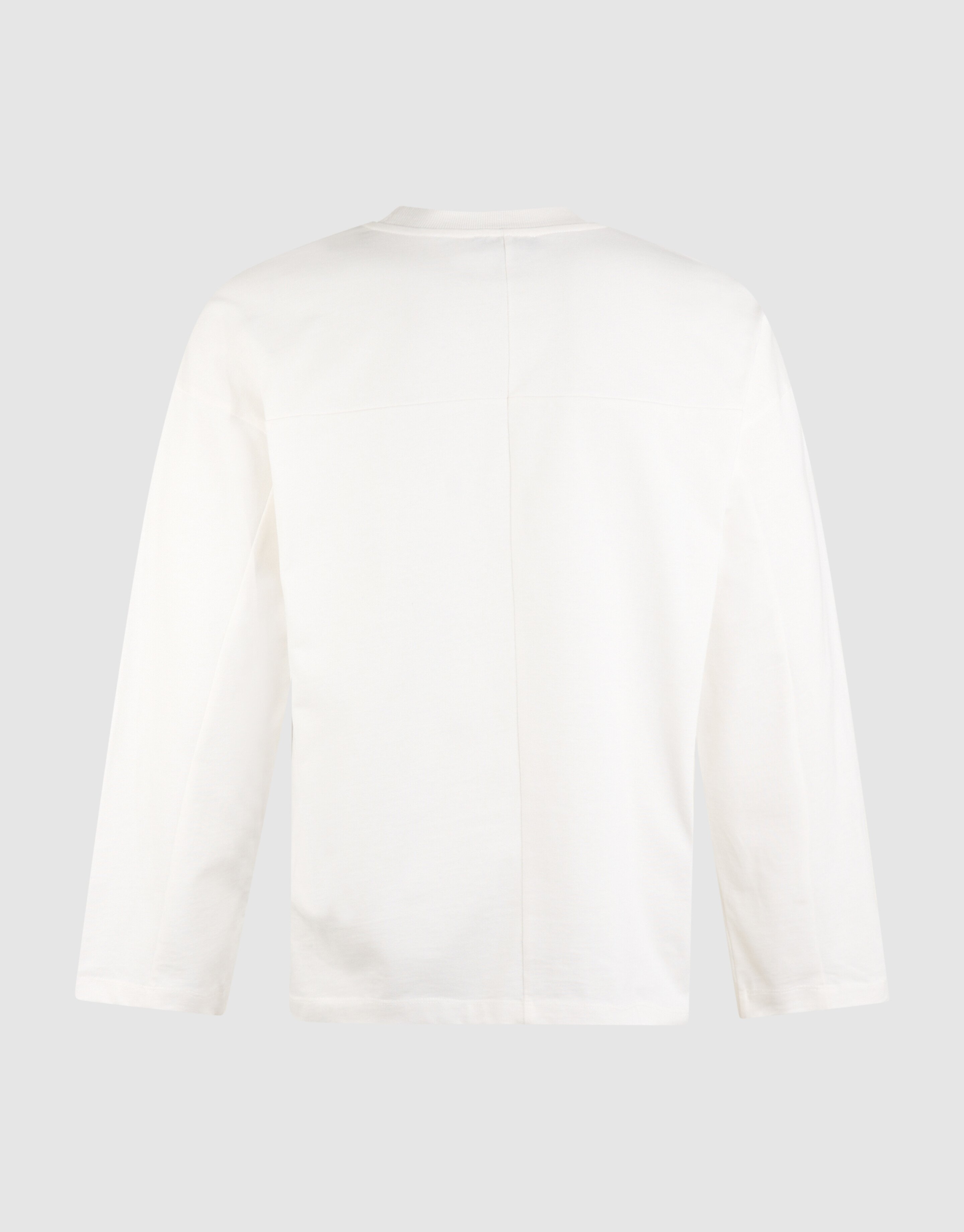 Basic-T-Shirt mit langem Arm im Relaxed-Fit wei&szlig; SHOEBY MEN