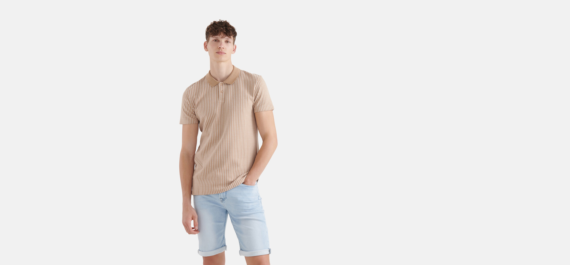 Rechteck-Polo Braun SHOEBY MEN