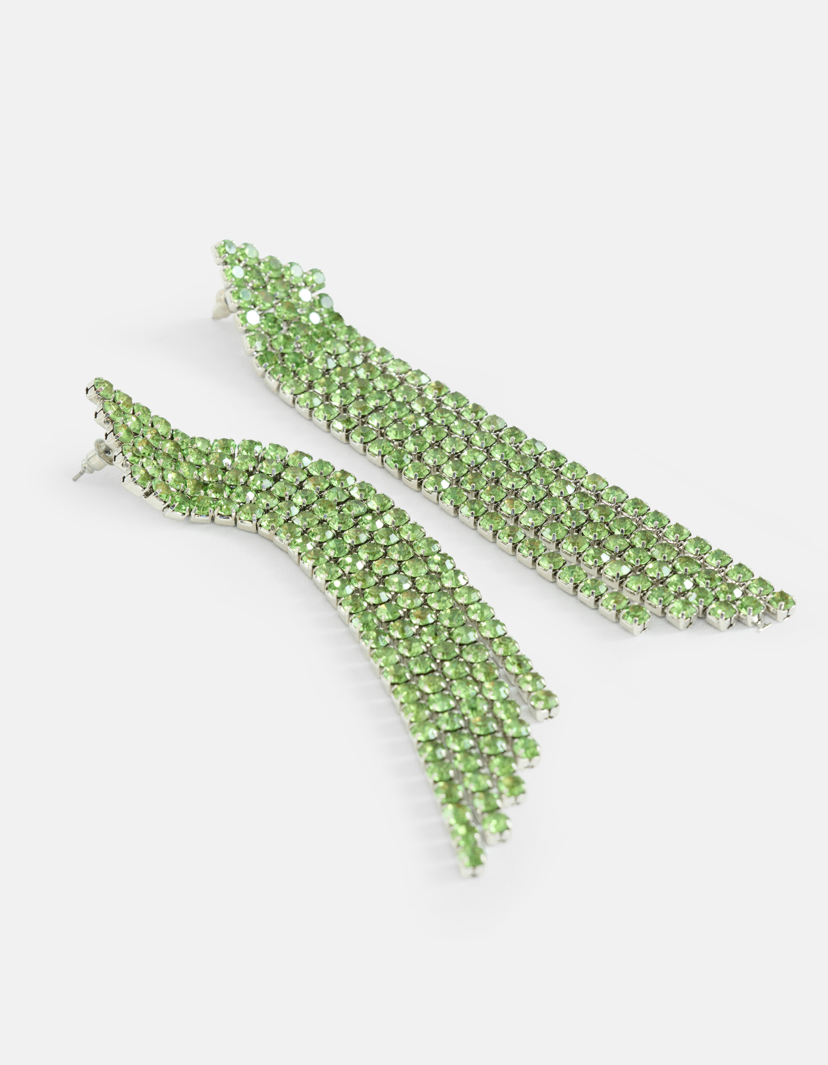 Strass-Ohrringe Grün SHOEBY ACCESSOIRES