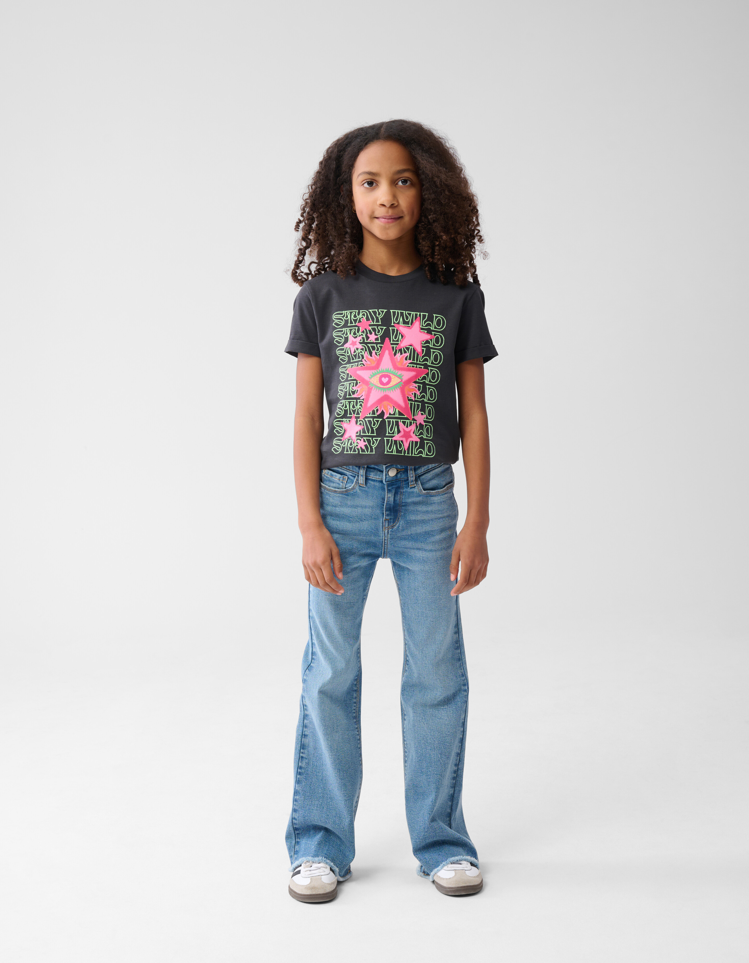 Artwork T-shirt Dunkelgrau SHOEBY GIRLS