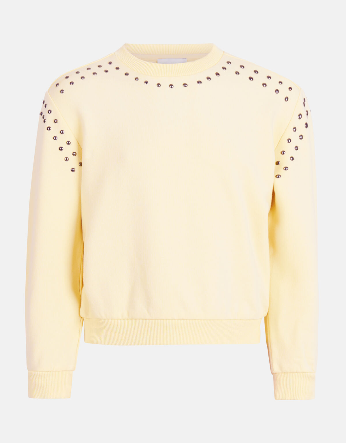 Studs Sweater Lichtgeel SHOEBY GIRLS