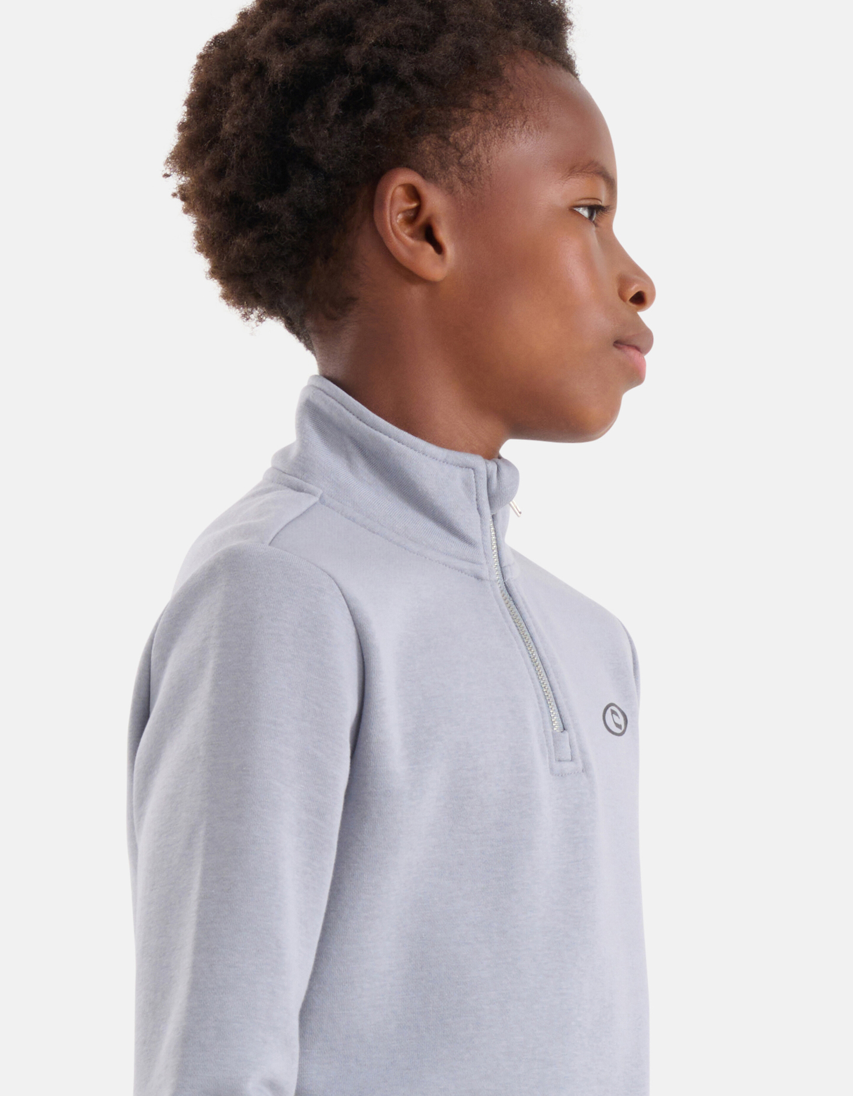 Pullover mit halbem Reißverschluss Grau SHOEBY BOYS