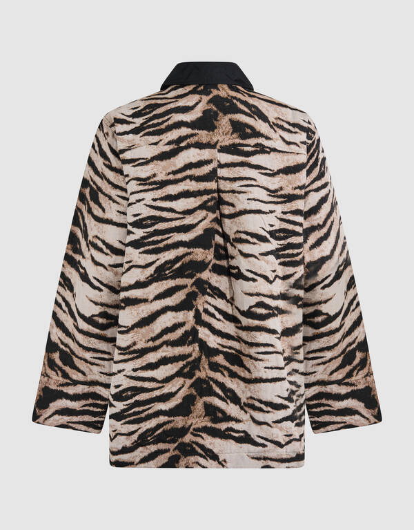 Jacquard Tiger Jacke Hellbraun SHOEBY WOMEN