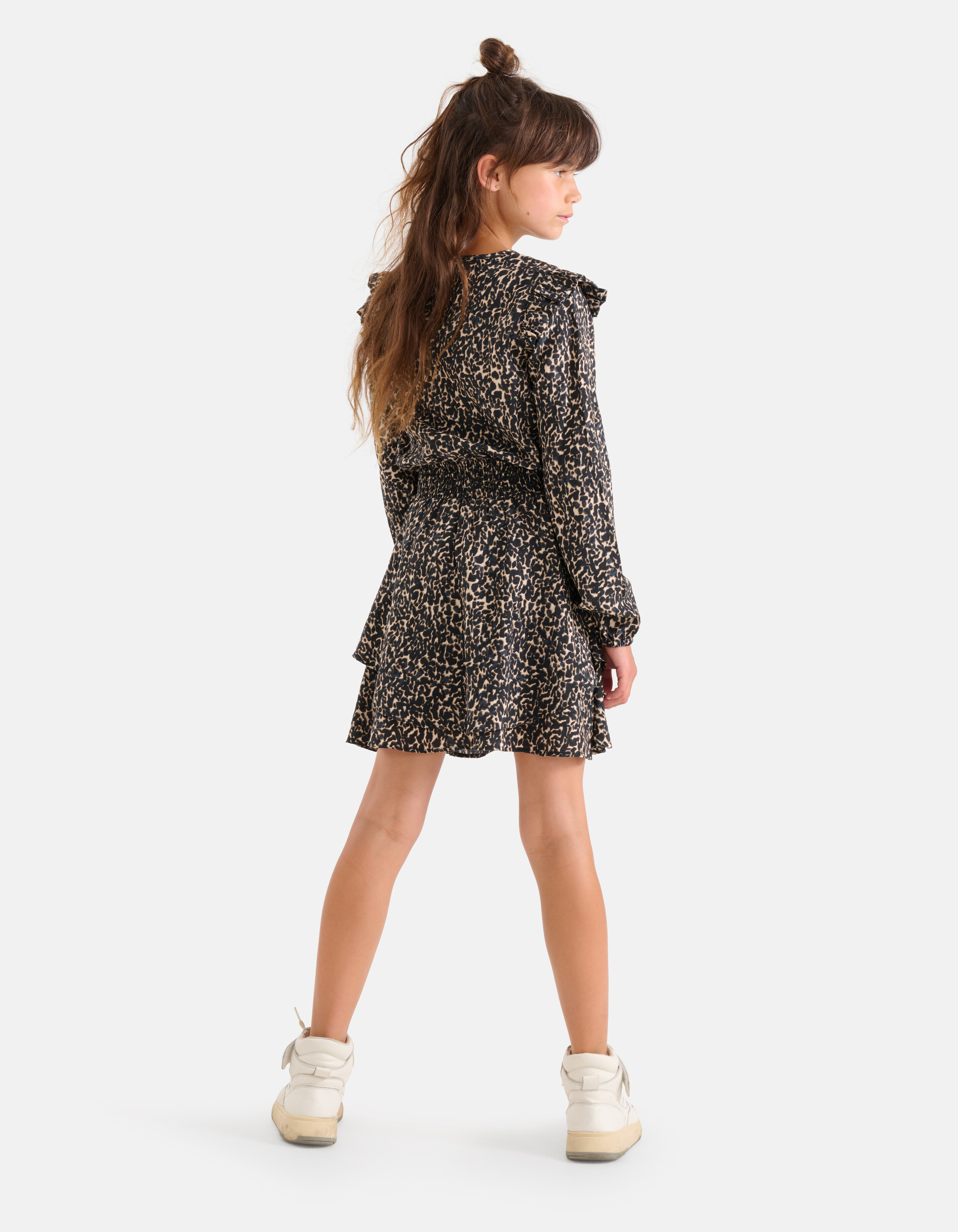 Abstraktes Printkleid Braun SHOEBY GIRLS