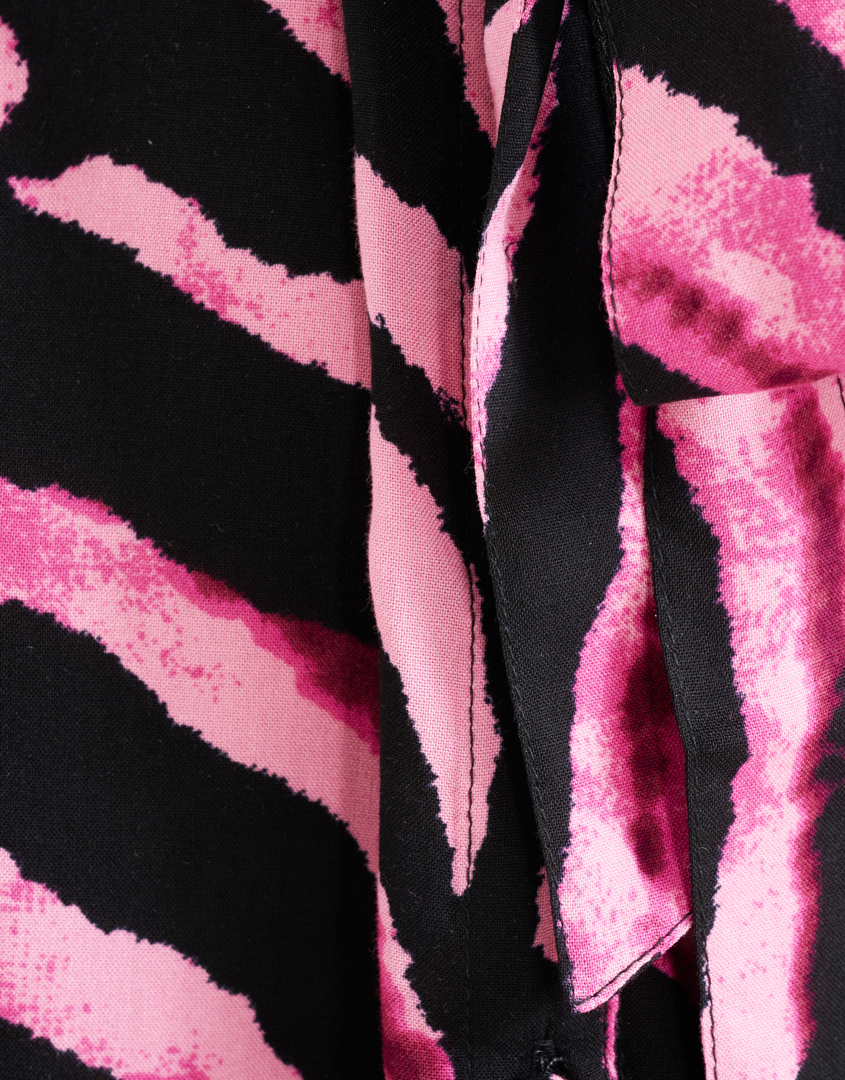 Zebraprint Midi Jurk Donkerroze SHOEBY WOMEN