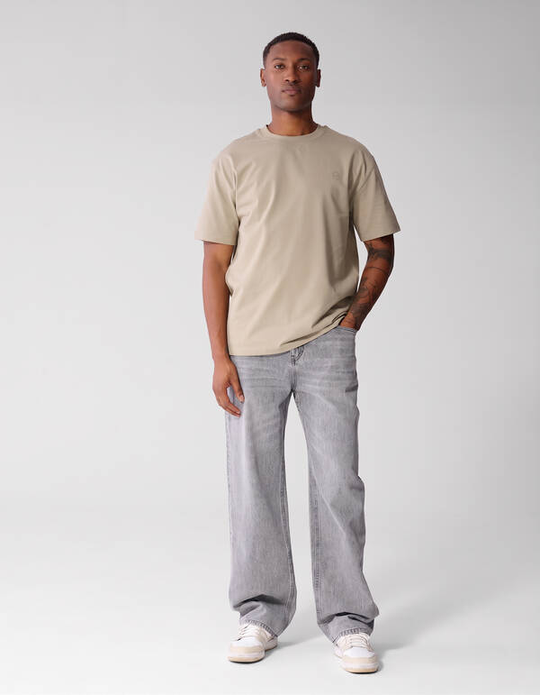Baggy Fit Jeans Lichtgrijs L34 SHOEBY MEN