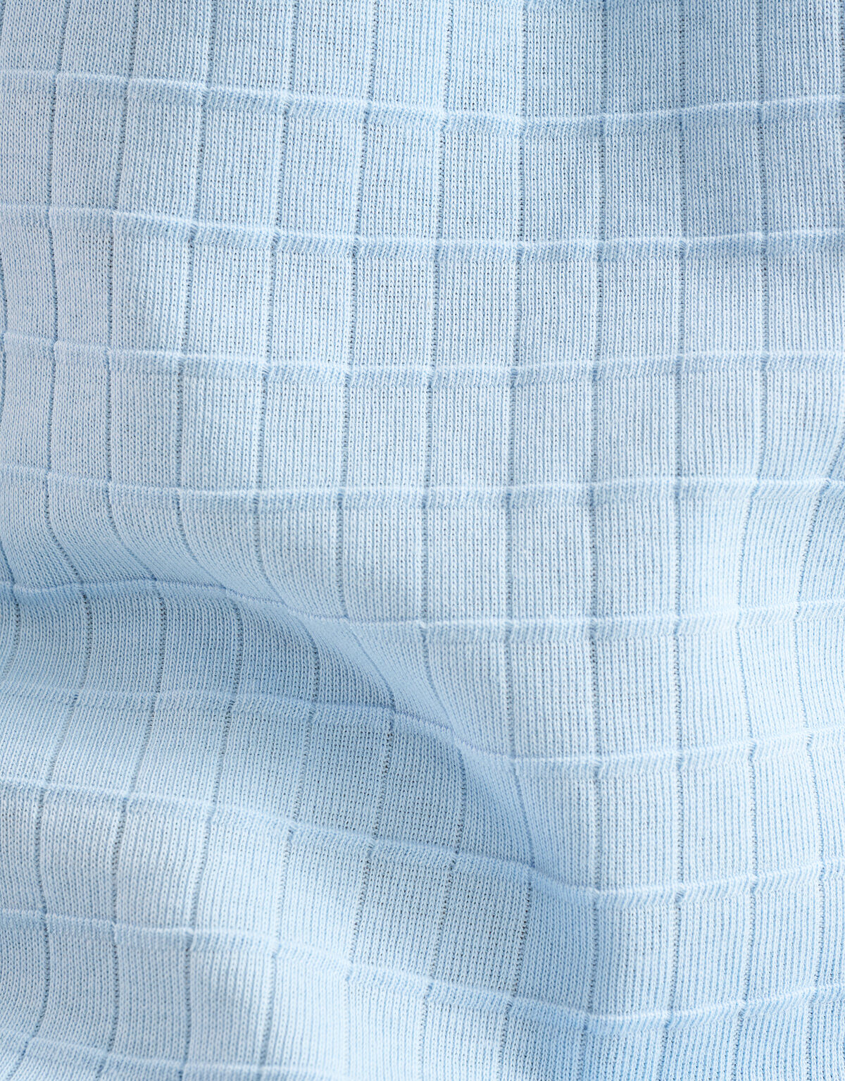 Struktur-T-Shirt Hellblau SHOEBY MEN