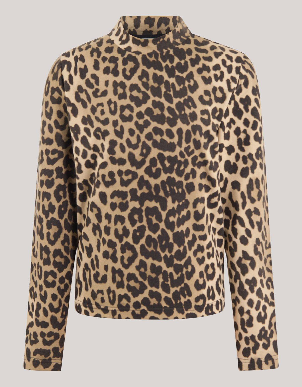 Leoparden-Rollkragenpullover Braun SHOEBY GIRLS