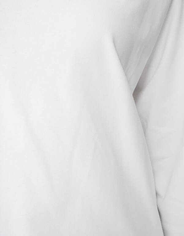 Übergroßes Langarm-T-Shirt Weiß von Monica SHOEBY WOMEN