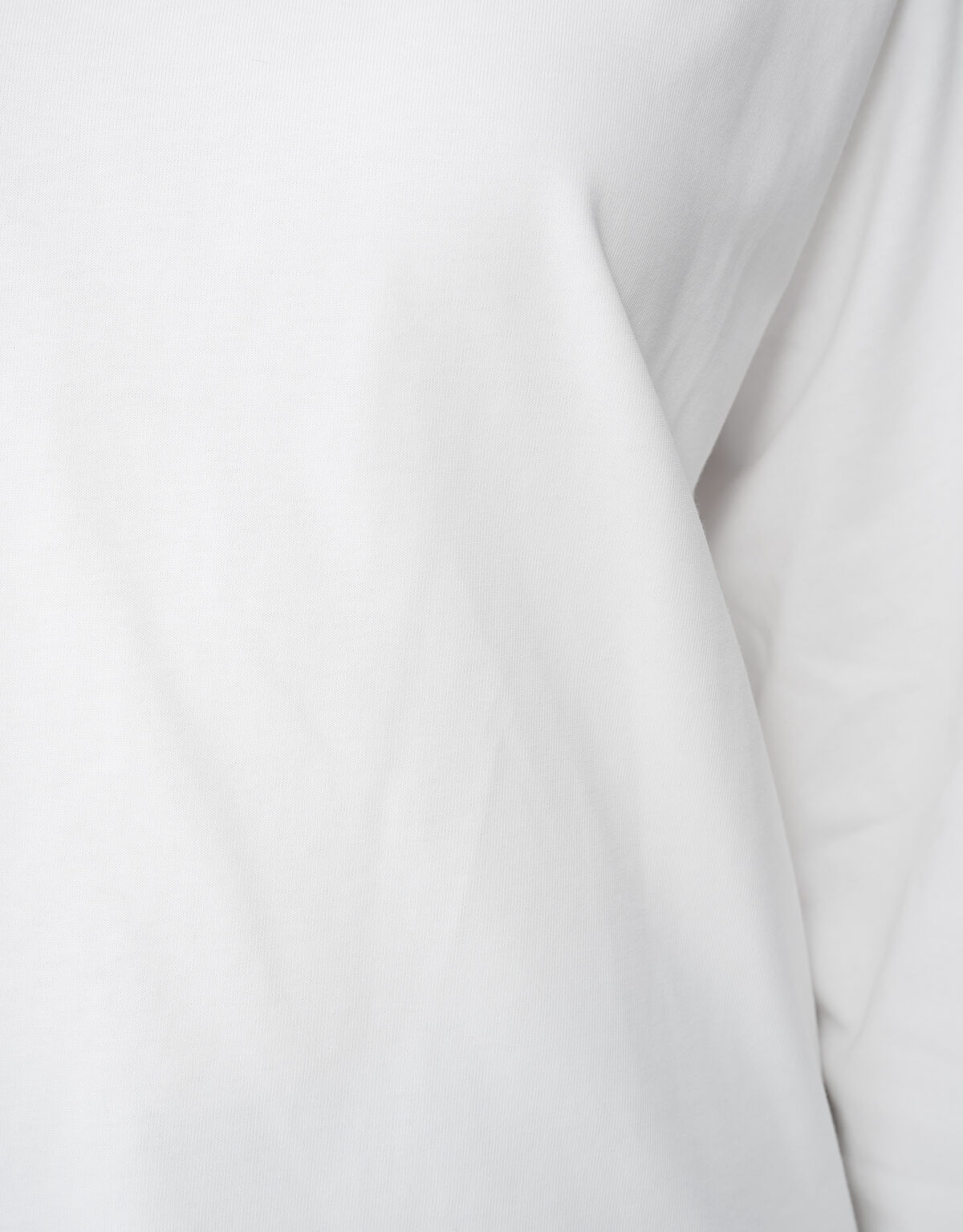 Übergroßes Langarm-T-Shirt Weiß von Monica SHOEBY WOMEN