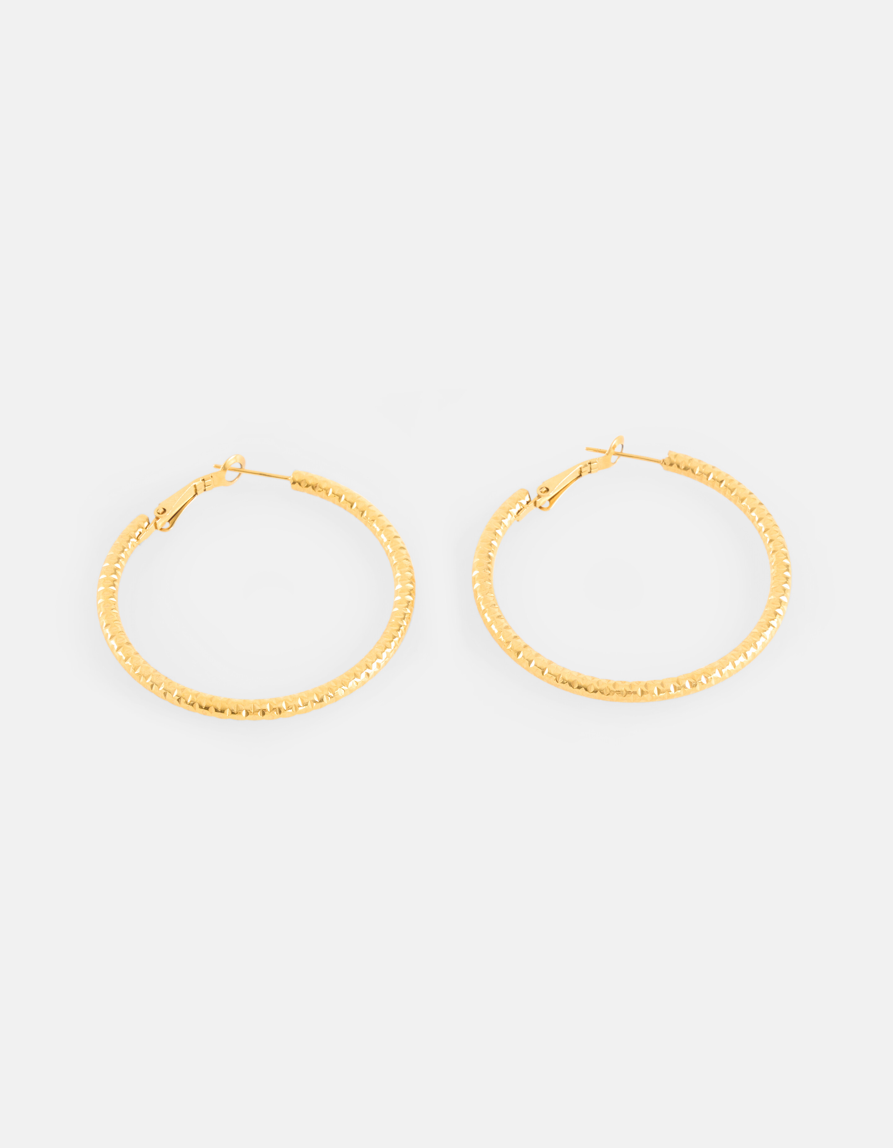 Große Reifen Ohrringe Gold SHOEBY ACCESSOIRES