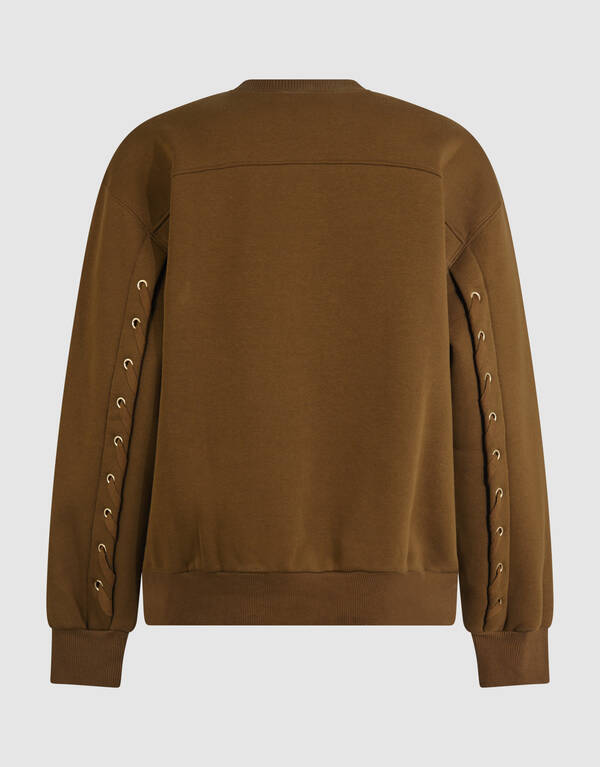 Pullover mit Schnürung in Khaki SHOEBY WOMEN