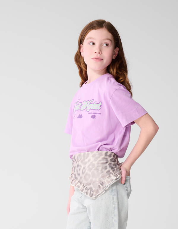 Fresh Goods Artwork T-Shirt Lila SHOEBY GIRLS