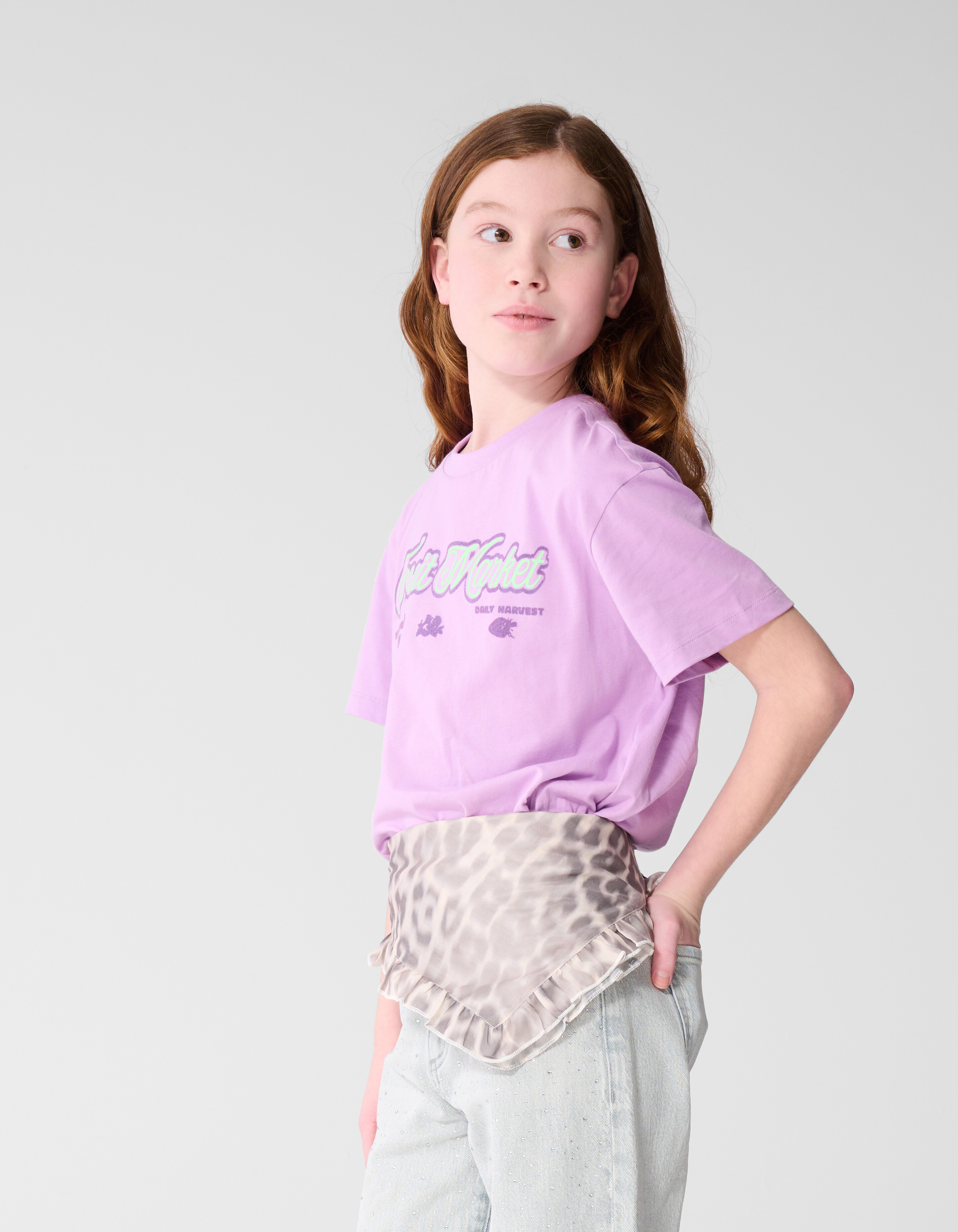 Fresh Goods Artwork T-Shirt Lila SHOEBY GIRLS