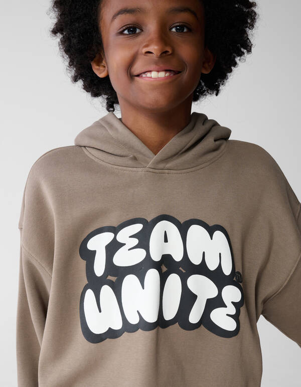 Team Unite Artwork Hoodie Khaki SHOEBY BOYS