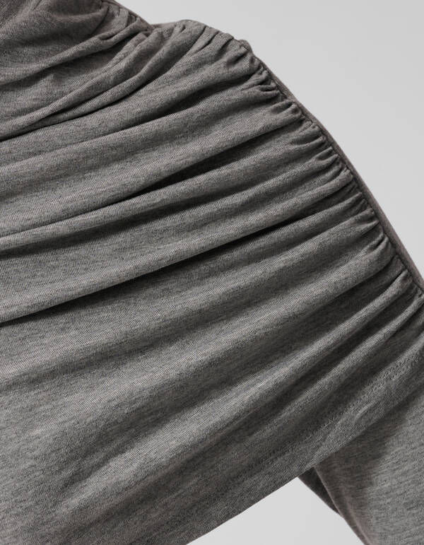 Drapierte Langarmshirt Grau By Anna SHOEBY WOMEN