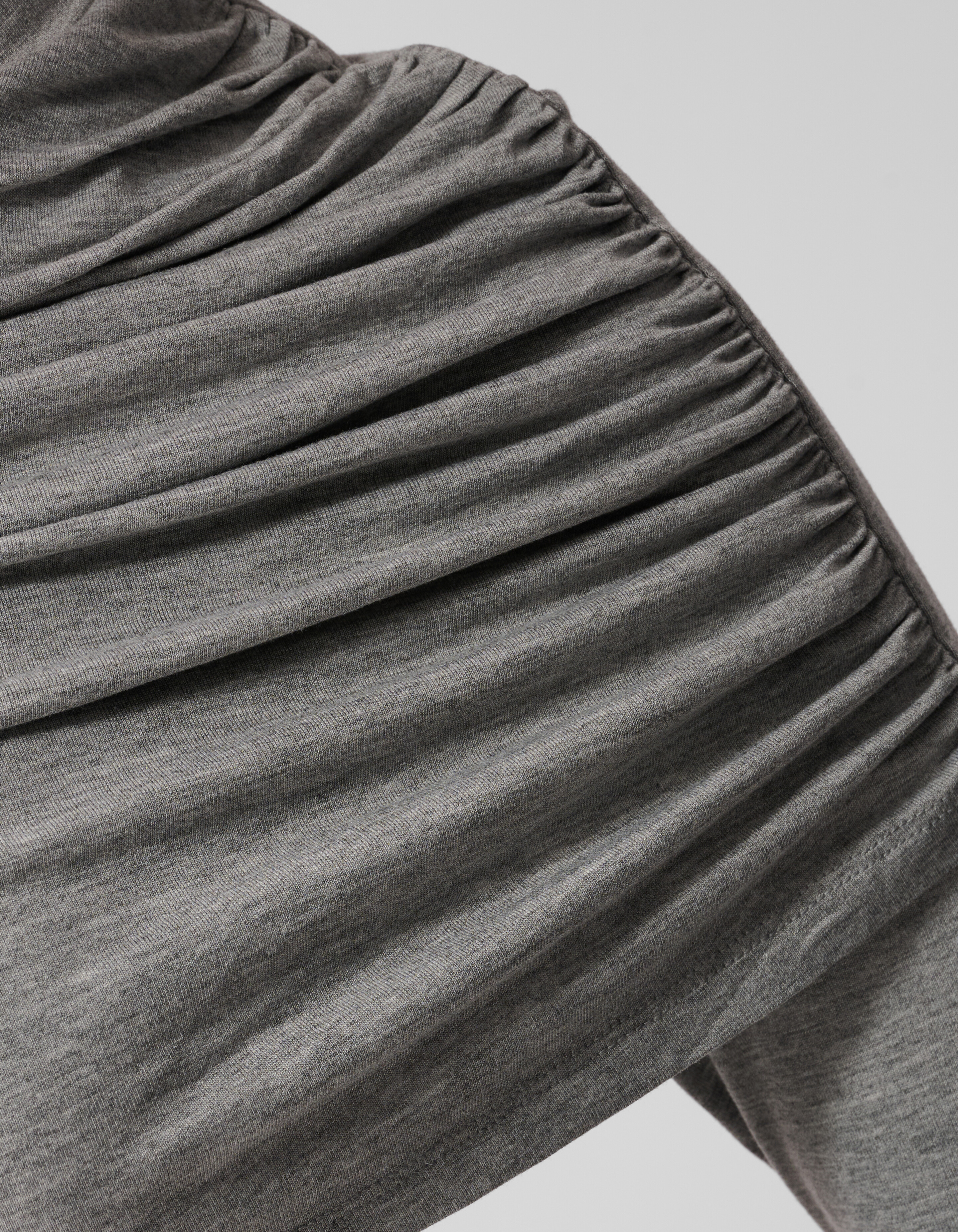 Drapierte Langarmshirt Grau By Anna SHOEBY WOMEN