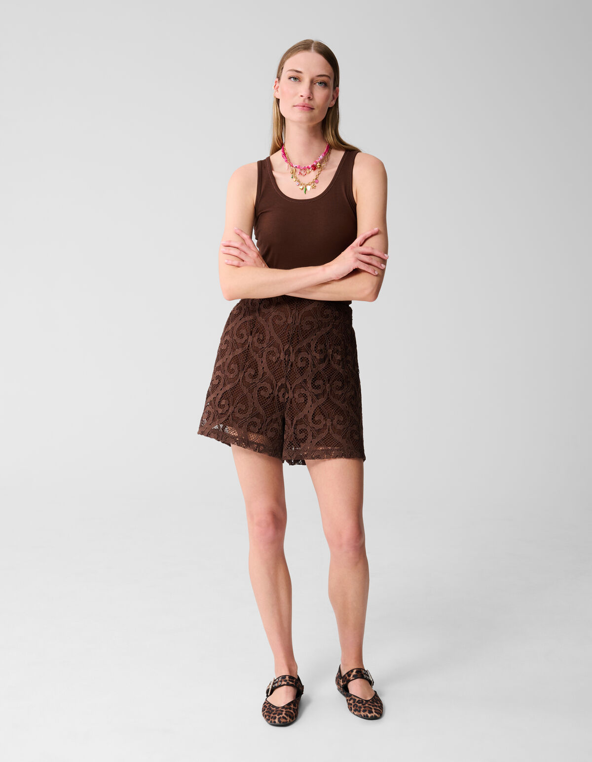 Basic Tanktop Braun SHOEBY WOMEN