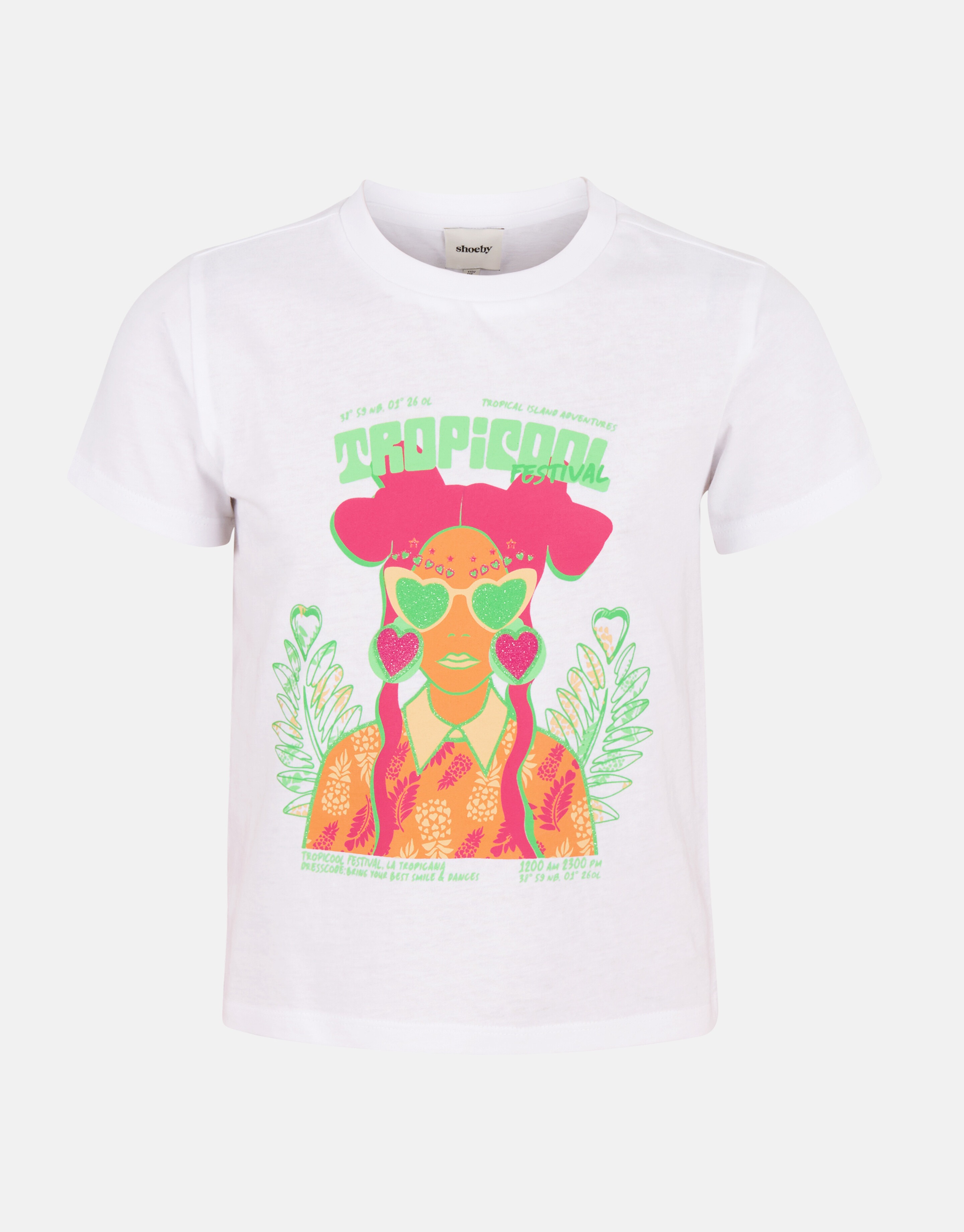 Artwork T-shirt Weiß SHOEBY GIRLS