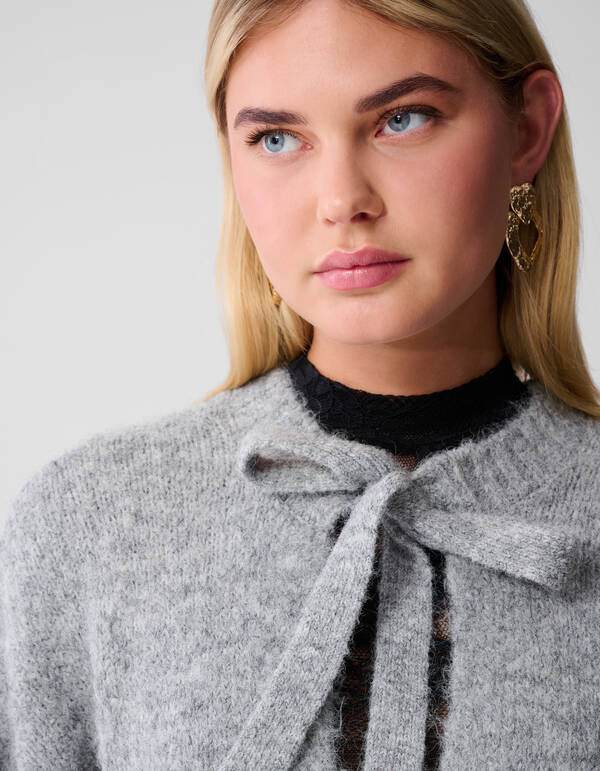 Zweiweg-Streifenweste Lichtgrau SHOEBY WOMEN