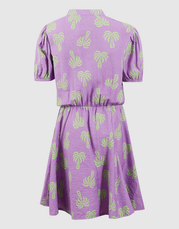 Minikleid mit Palmenmuster, Lila SHOEBY GIRLS