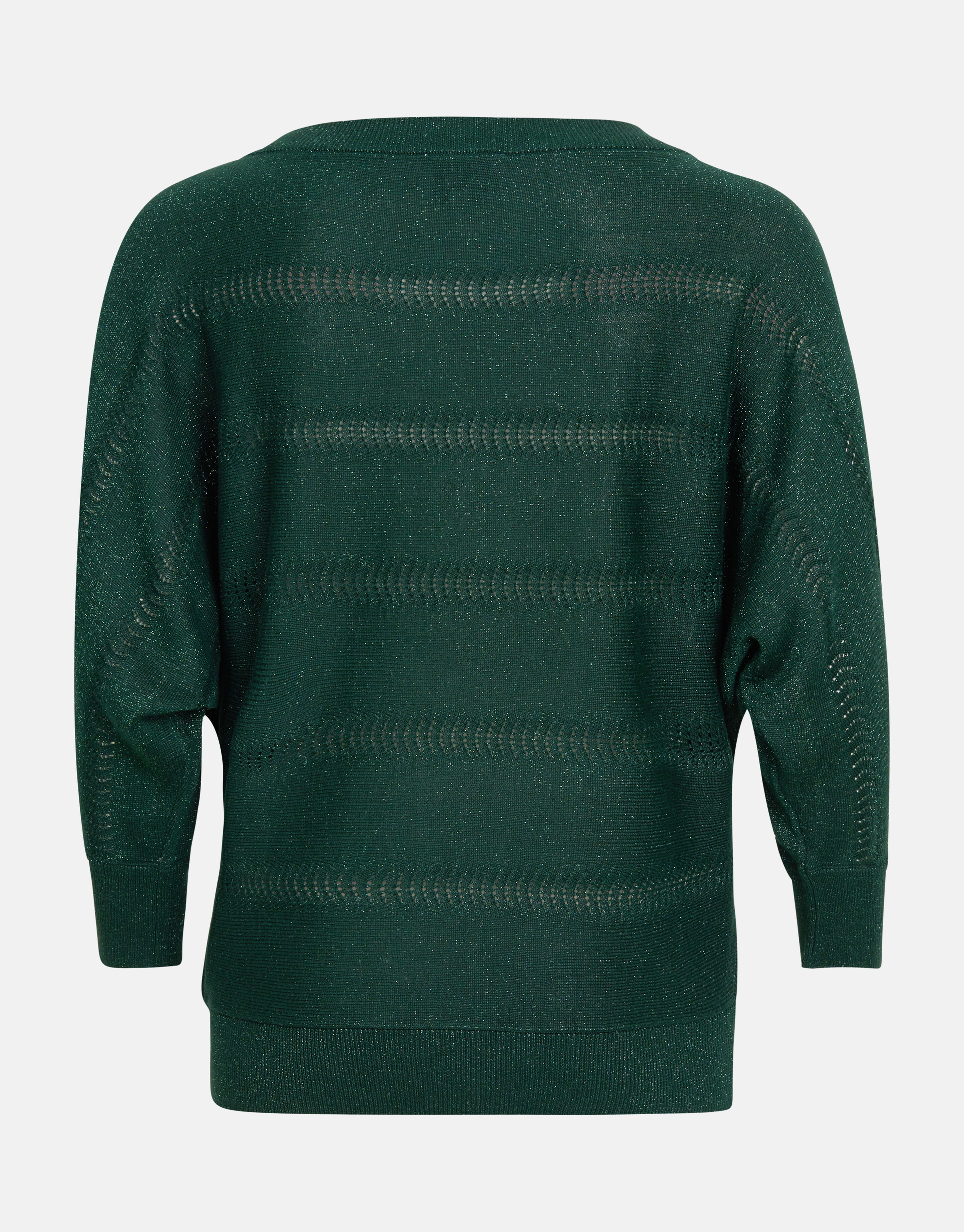 Glitzer Fledermaus-Ärmel Pullover Grün SHOEBY WOMEN