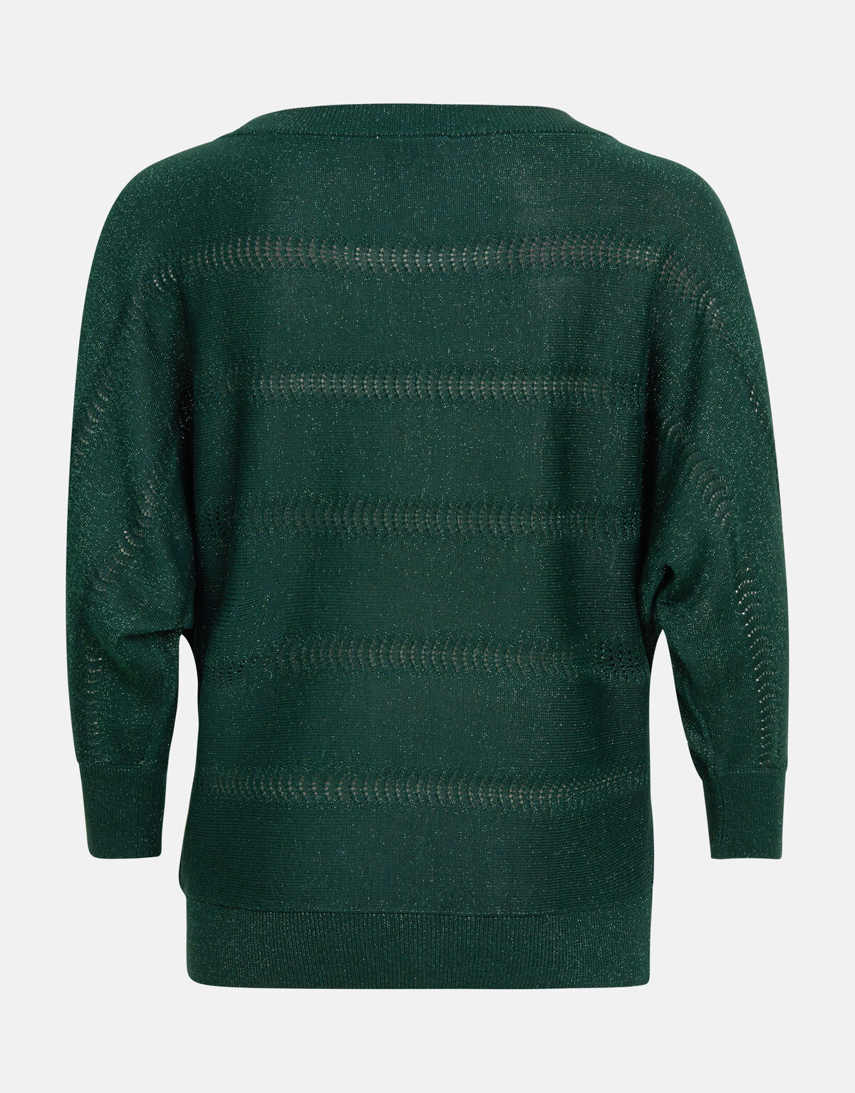 Glitzer Fledermaus-Ärmel Pullover Grün SHOEBY WOMEN