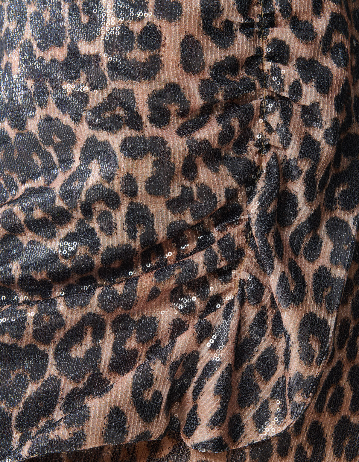 Leopard Pailletten Minirock Braun SHOEBY WOMEN