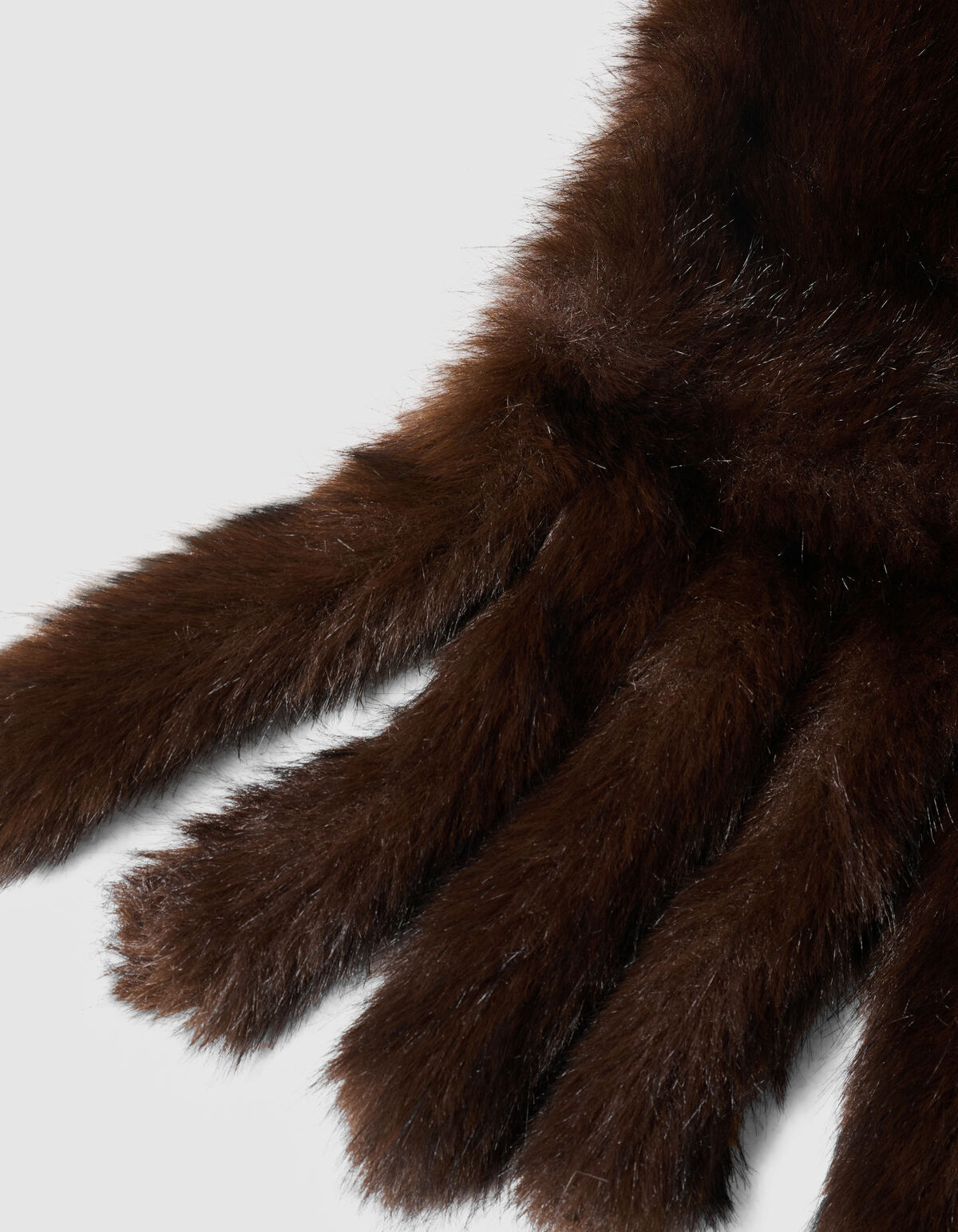 Faux Fur Sjaal Donkerbruin By Lonneke SHOEBY ACCESSOIRES