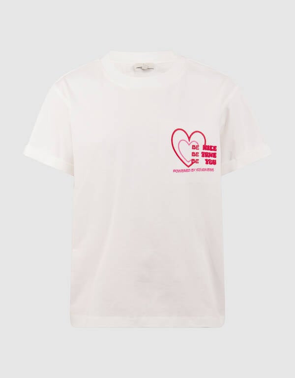 Split Artwork T-Shirt Wei&szlig; SHOEBY GIRLS