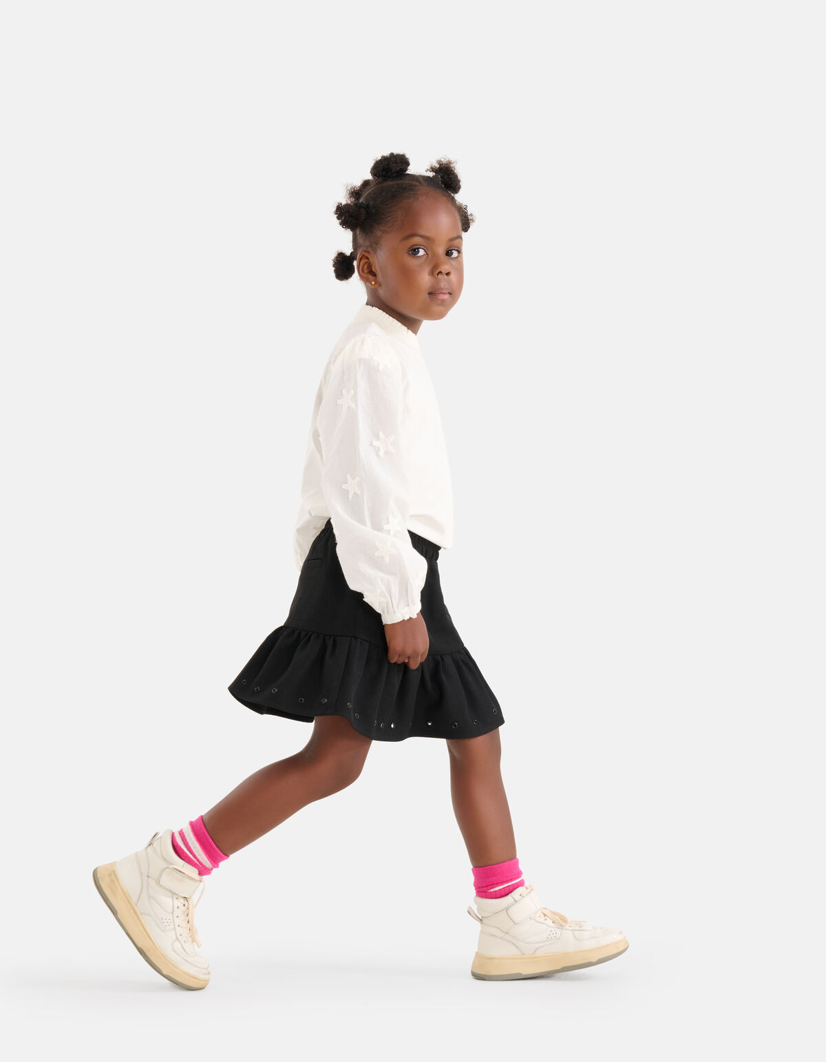 Stern-Stickerei Top Weiß SHOEBY GIRLS